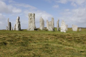 39 Die berühmten stehenden Steine Tursachan Chalanais auf der Insel Lewis
